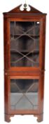 LATE 18TH CENTURY GEORGIAN DOUBLE CORNER CABINET.