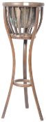 EARLY 20TH CENTURY FISCHEL BENTWOOD JARDINIERE PLANT STAND