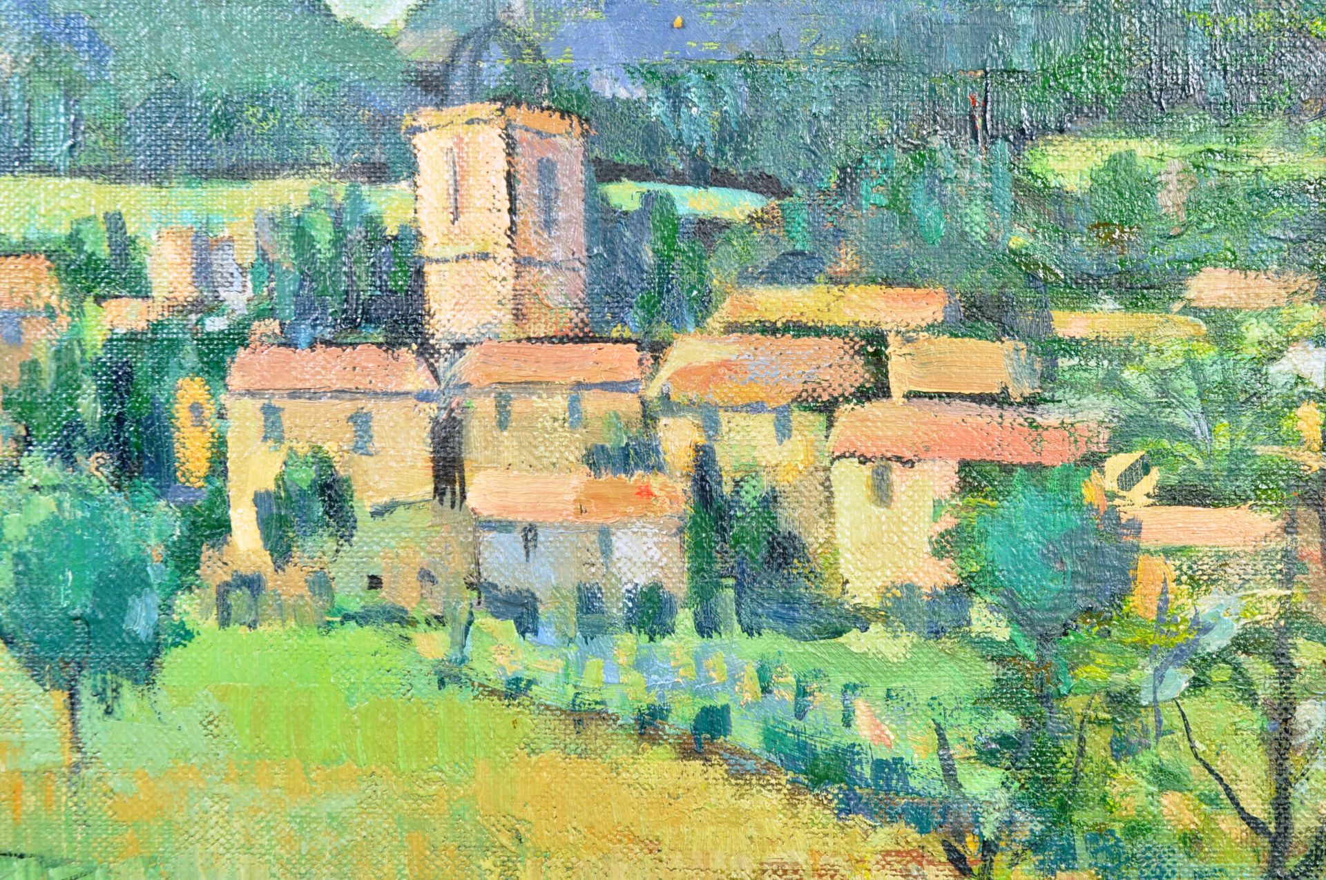 ATTRIBUTED TO WINSTON CHURCHILL - OIL ON CANVAS PAINTING SOUTHERN FRANCE - Image 5 of 9