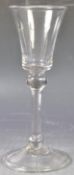 ANTIQUE 18TH CENTURY GEORGIAN BALUSTROID STEM WINE GLASS