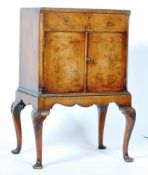 EARLY 20TH CENTURY QUEEN ANNE REVIVAL WALNUT BEDSIDE CABINET