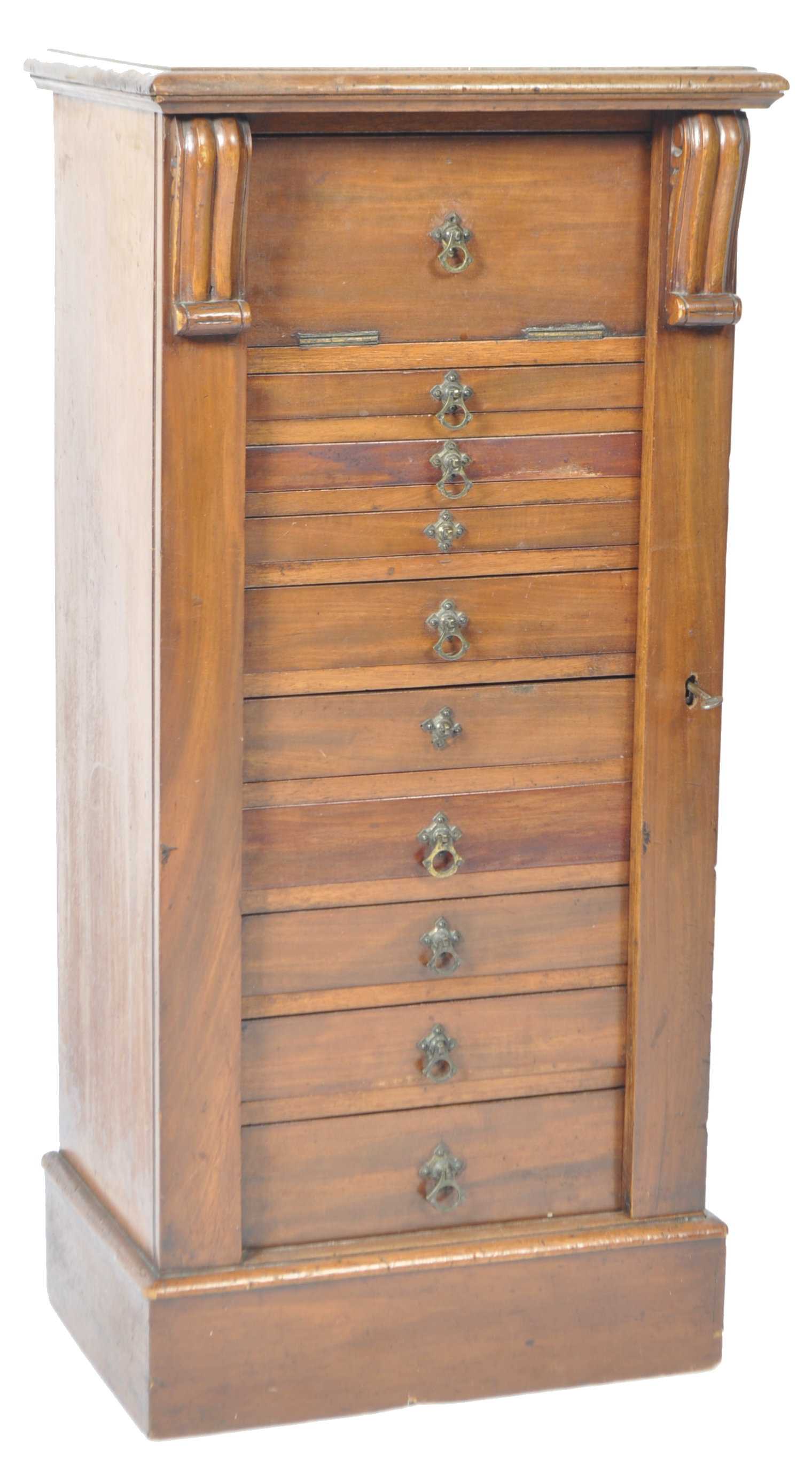 19TH CENTURY VICTORIAN WELLINGTON / SPECIMEN CHEST OF DRAWERS