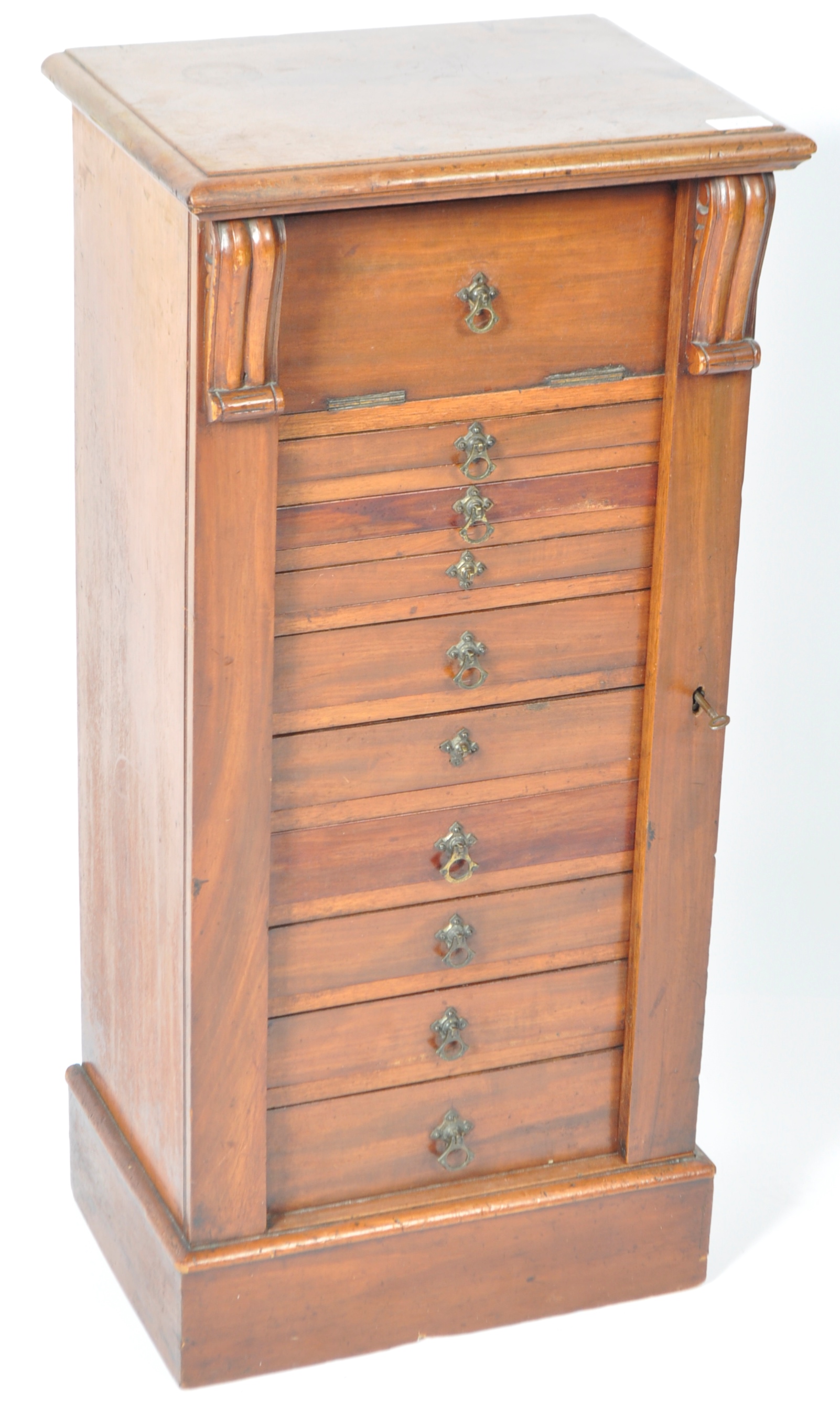 19TH CENTURY VICTORIAN WELLINGTON / SPECIMEN CHEST OF DRAWERS - Image 3 of 12