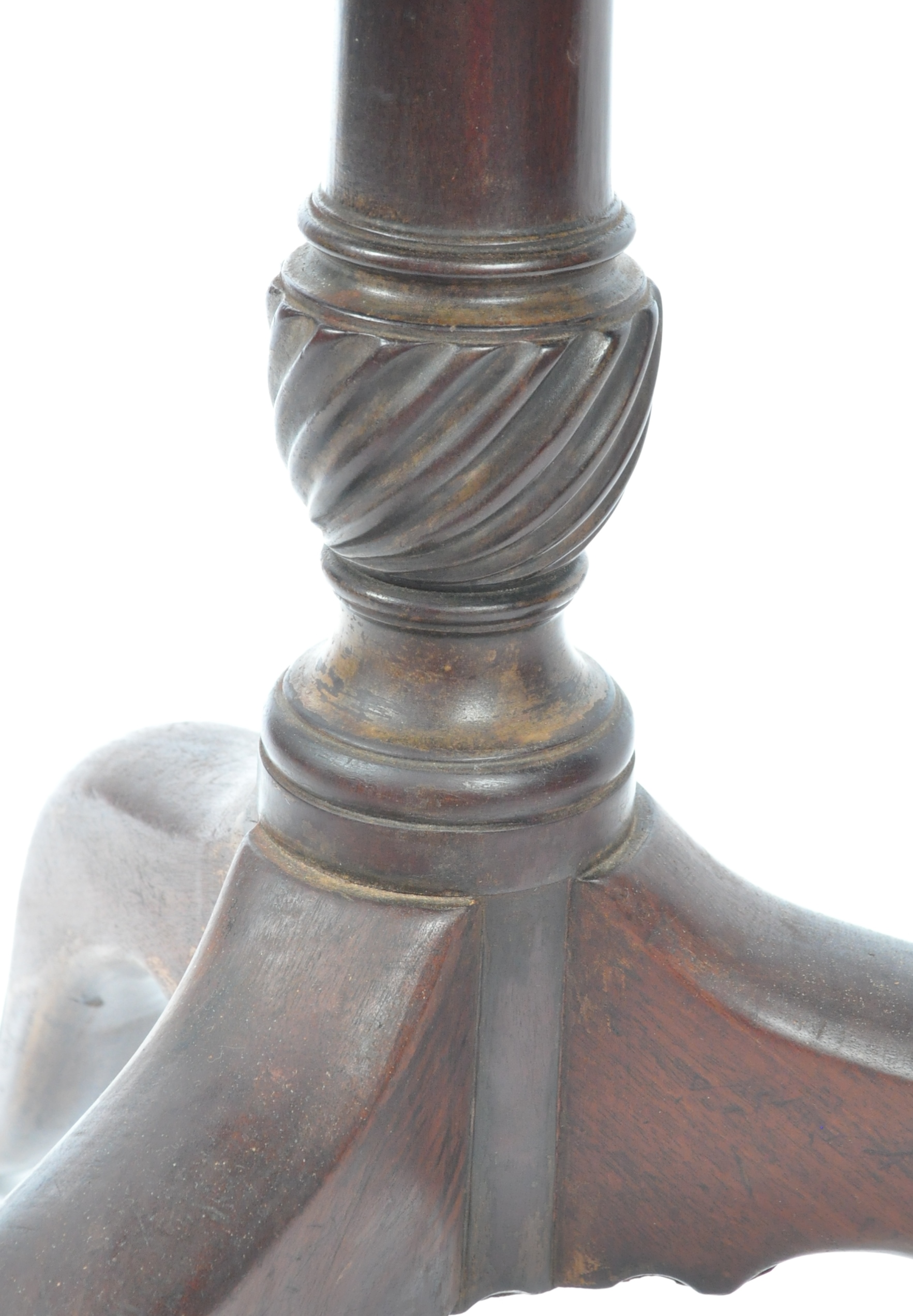 18TH / 19TH CENTURY MAHOAGNY PIE CRUST WINE TABLE / OCCASIONAL TABLE - Image 6 of 6