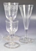 COLLECTION OF ANTIQUE WINE DRINKING GLASSES