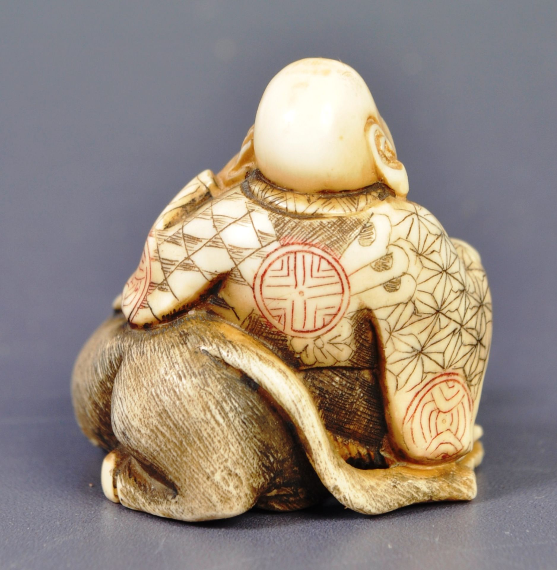 ANTIQUE 19TH CENTURY JAPANESE MEIJI SIGNED NETSUKE - Image 2 of 4