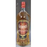 LARGE 1.5L BOTTLE OF GRANTS BLENDED SCOTCH WHISKY