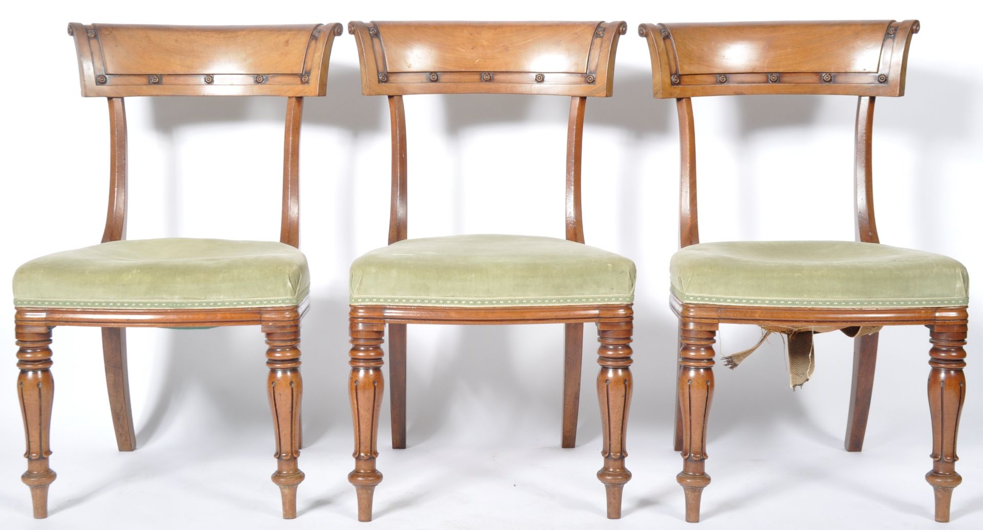 SET OF ANTIQUE GEORGIAN COUNTRY HOUSE LARGE DINING CHAIRS - Image 7 of 14