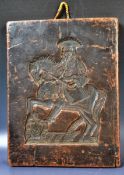 ANTIQUE VICTORIAN CARVED WAX SWEET MOULD DEPICTING KING WILLIAM