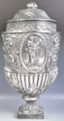 LARGE 19TH CENTURY GEORGIAN SILVERPLATED URN OF CLASSICAL FORM