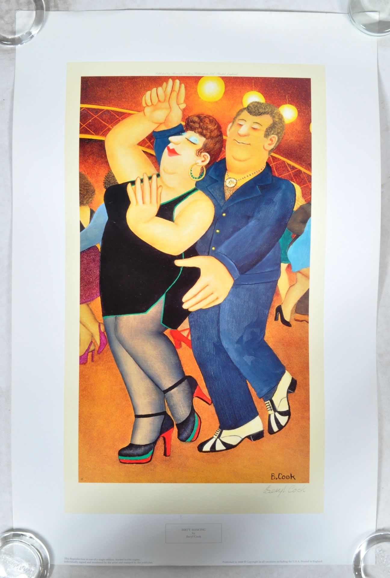 BERYL COOK SIGNED PRINT ENTITLED ' DIRTY DANCING '