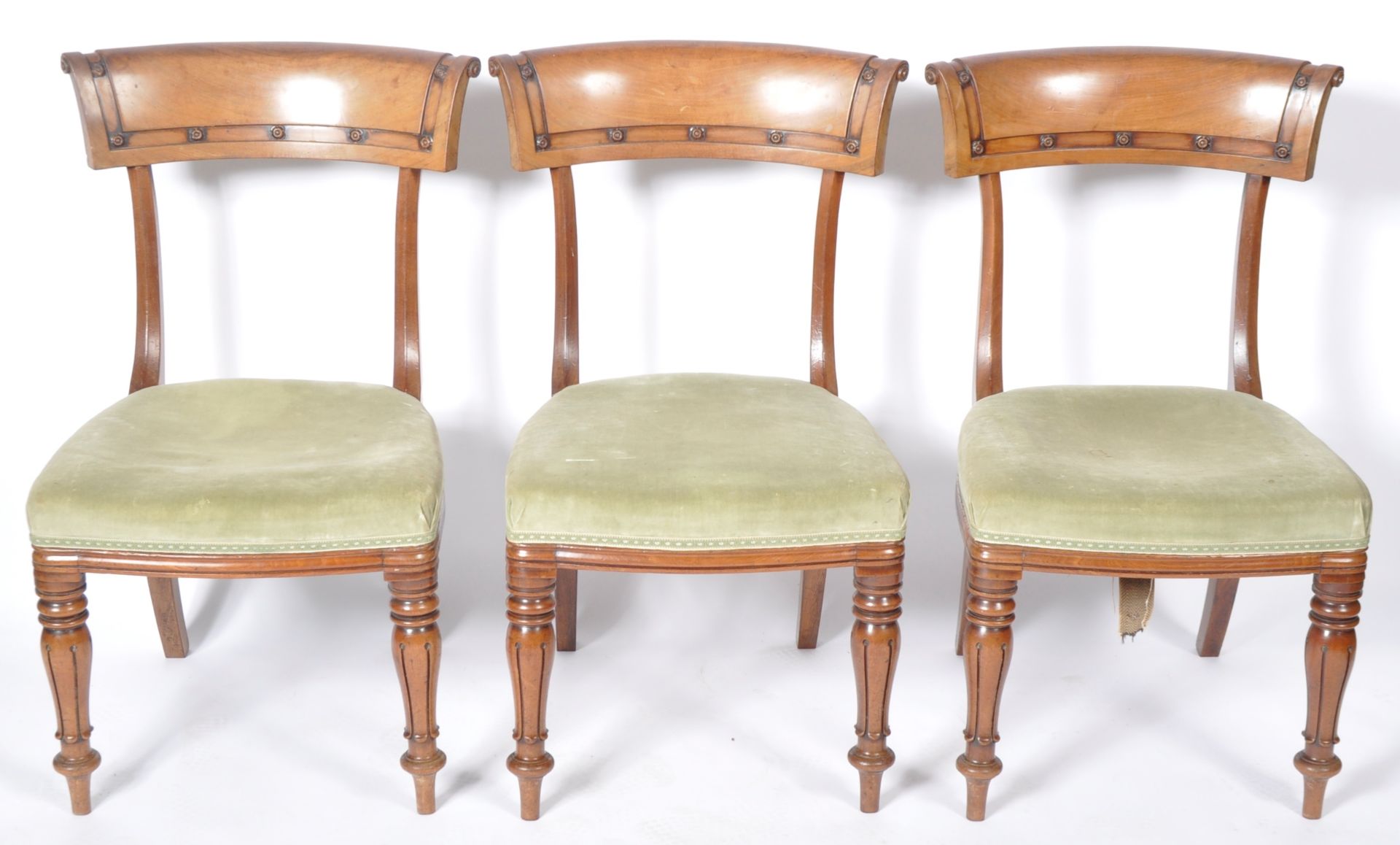 SET OF ANTIQUE GEORGIAN COUNTRY HOUSE LARGE DINING CHAIRS - Image 8 of 14