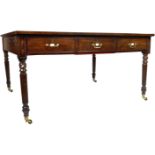 ANTIQUE 19TH CENTURY GILLOWS MANNER PARTNERS DESK LIBRARY TABLE