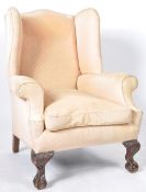 ANTIQUE 19TH CENTURY WINGBACK ARMCHAIR