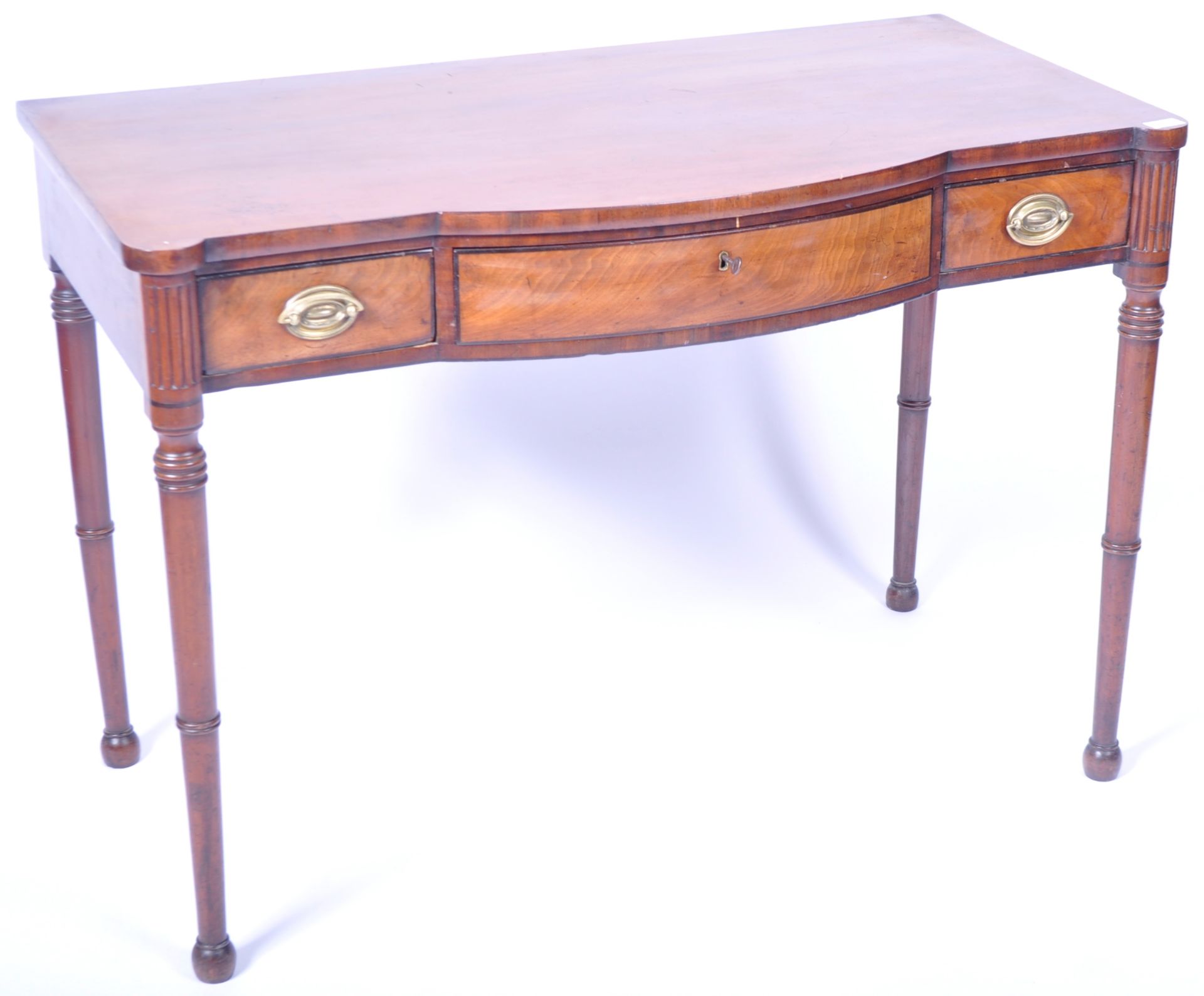 ANTIQUE GEORGIAN REGENCY PERIOD MAHOGANY WRITING TABLE DESK - Image 2 of 8