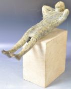 JOANNE BROGDEN 20TH CENTURY STYLIZED BRONZE SCULPTURE