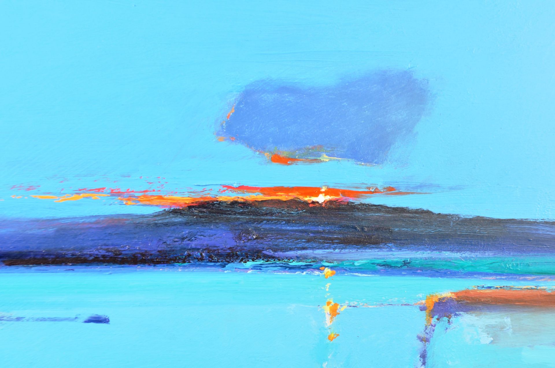 PETER WILEMAN B1946 - ORIGINAL OIL ON BOARD LANDSCAPE PAINTING - Image 5 of 7