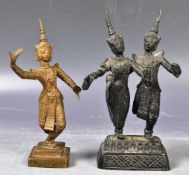 EARLY 20TH CENTURY SOUTHEAST ASIAN BRONZE DANCER FIGURINES