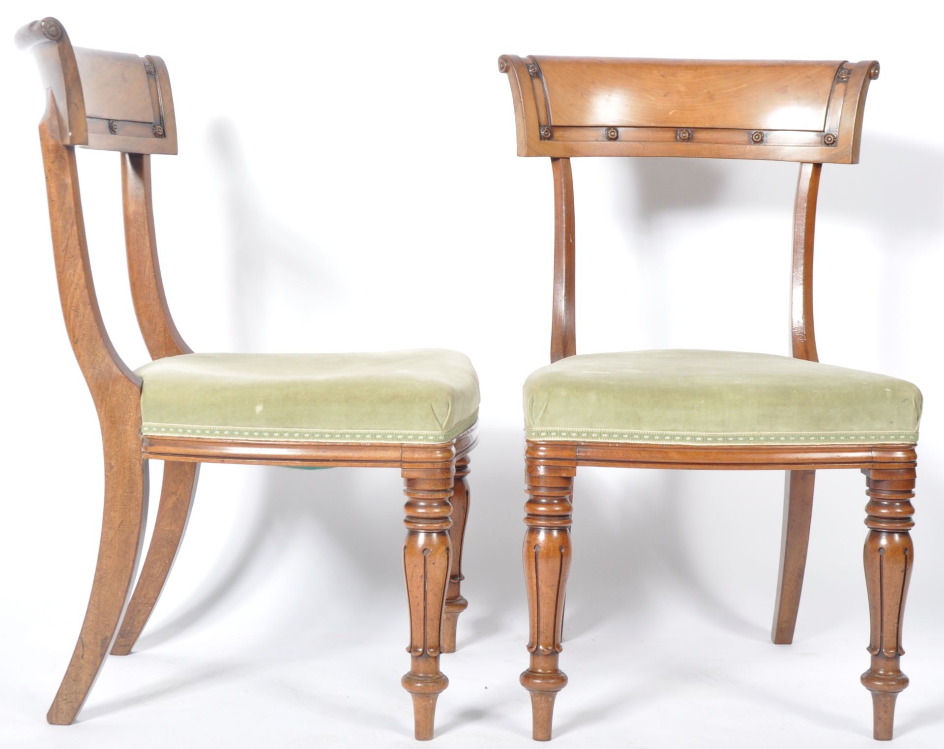 SET OF ANTIQUE GEORGIAN COUNTRY HOUSE LARGE DINING CHAIRS - Image 12 of 14