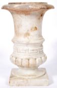 ANTIQUE GRAND TOUR MARBLE CARVED VASE / URN