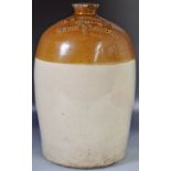 EARLY 20H CENTURY SCOTTISH STONE FLAGON WITH CONTENTS