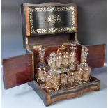 IMPRESSIVE ANTIQUE 19TH CENTURY BOULLE WORK LIQUER BOX