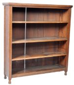 ANTIQUE 19TH CENTURY VICTORIAN OAK OPEN BOOKCASE