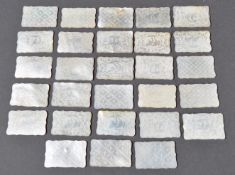 COLLECTION OF ANTIQUE CHINESE MOTHER OF PEARL GAMING TOKENS