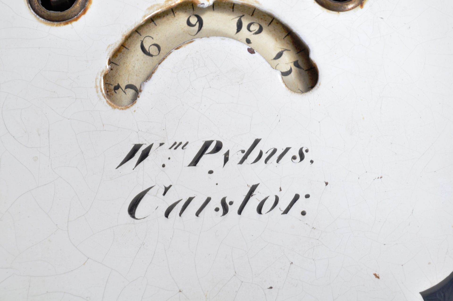 WILLIAM PYBUS OF CAISTOR GEORGIAN LONGCASE CLOCK - Bild 6 aus 14