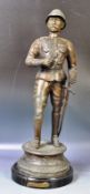 GENERAL ROBERTS ANTIQUE ENGLISH BRONZE STATUE FIGURE