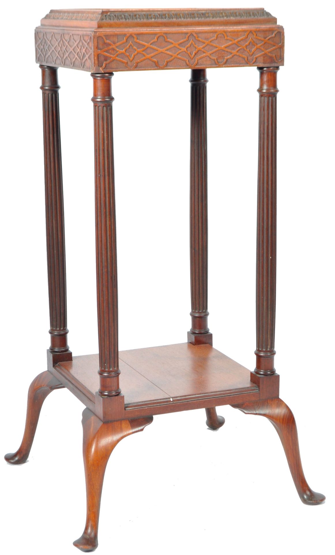 ANTIQUE 19TH CENTURY MAHOGANY BUST STAND - Image 2 of 7