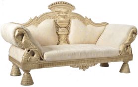 LARGE AND IMPRESSIVE INDIAN WEDDING SOFA SETTEE