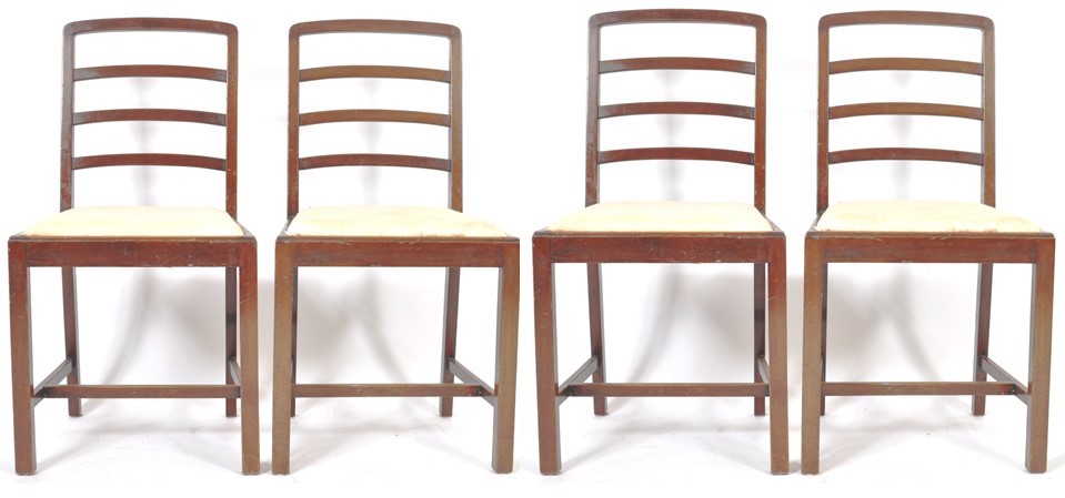 HEALS OF LONDON ORIGINAL SET OF DINING CHAIRS