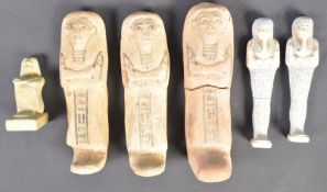 COLLECTION OF 20TH CENTURY EGYPTIAN FIGURINES