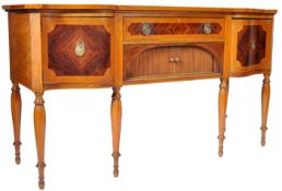 19TH CENTURY VICTORIAN MAHOGANY AND SATINWOOD SIDEBOARD