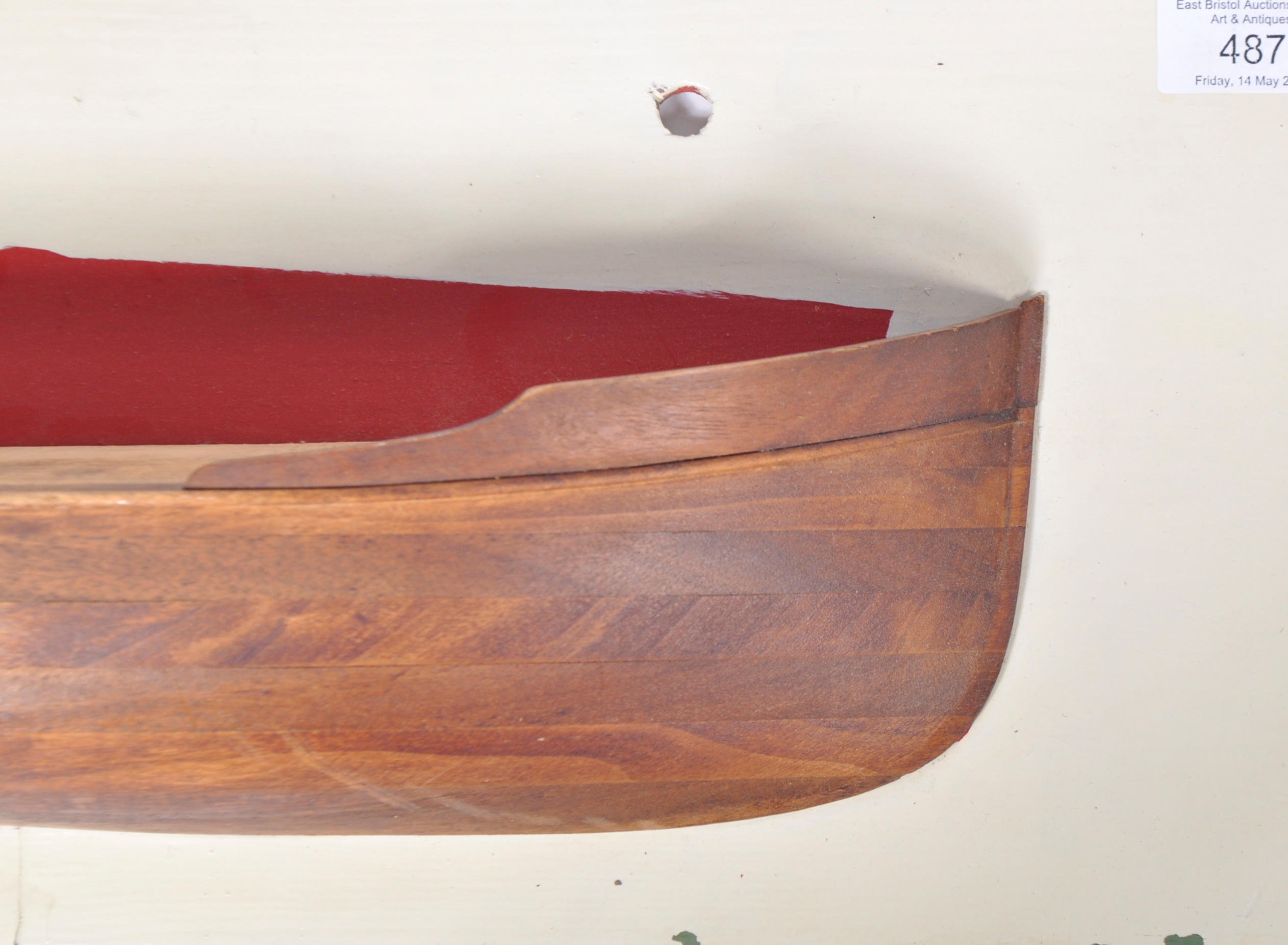 20TH CENTURY NAUTICAL SHIPWRIGHTS MODEL HALF HULL - Image 4 of 6