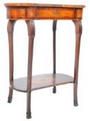 19TH CENTURY ROSEWOOD AND MARQUETRY INLAID SIDE TABLE
