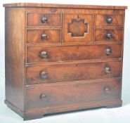 ANTIQUE 19TH CENTURY IRISH MAHOGANY HAT BOX CHEST OF DRAWERS