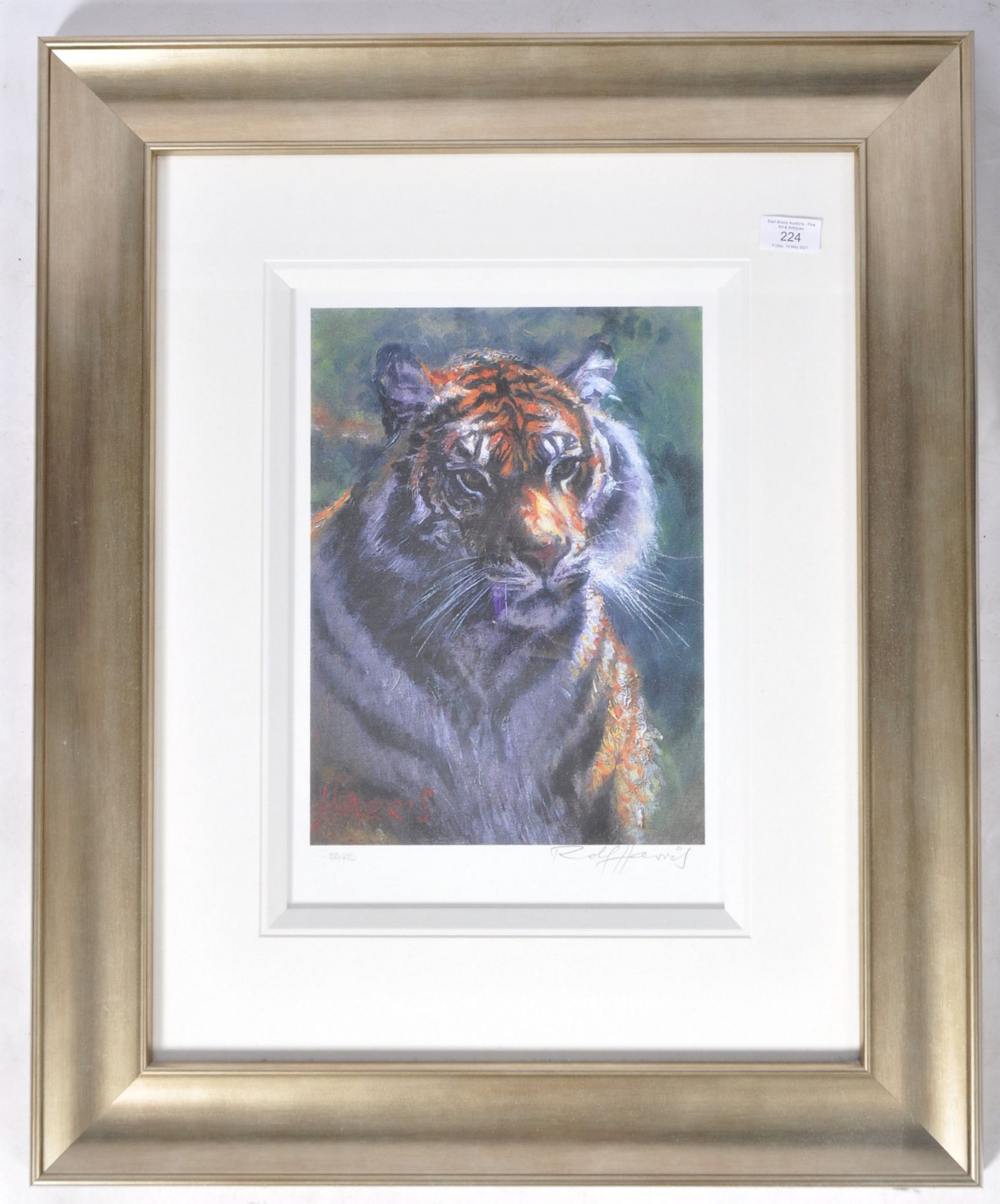 ROLF HARRIS - TIGER IN THE SUN - SIGNED LIMITED EDITION PRINT