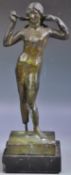 BELIEVED 17TH CENTURY ROMAN ANTIQUE BRONZE FIGURE OF VENUS