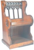 ANTIQUE PUGIN INFLUENCE GOTHIC OAK BISHOPS THRONE