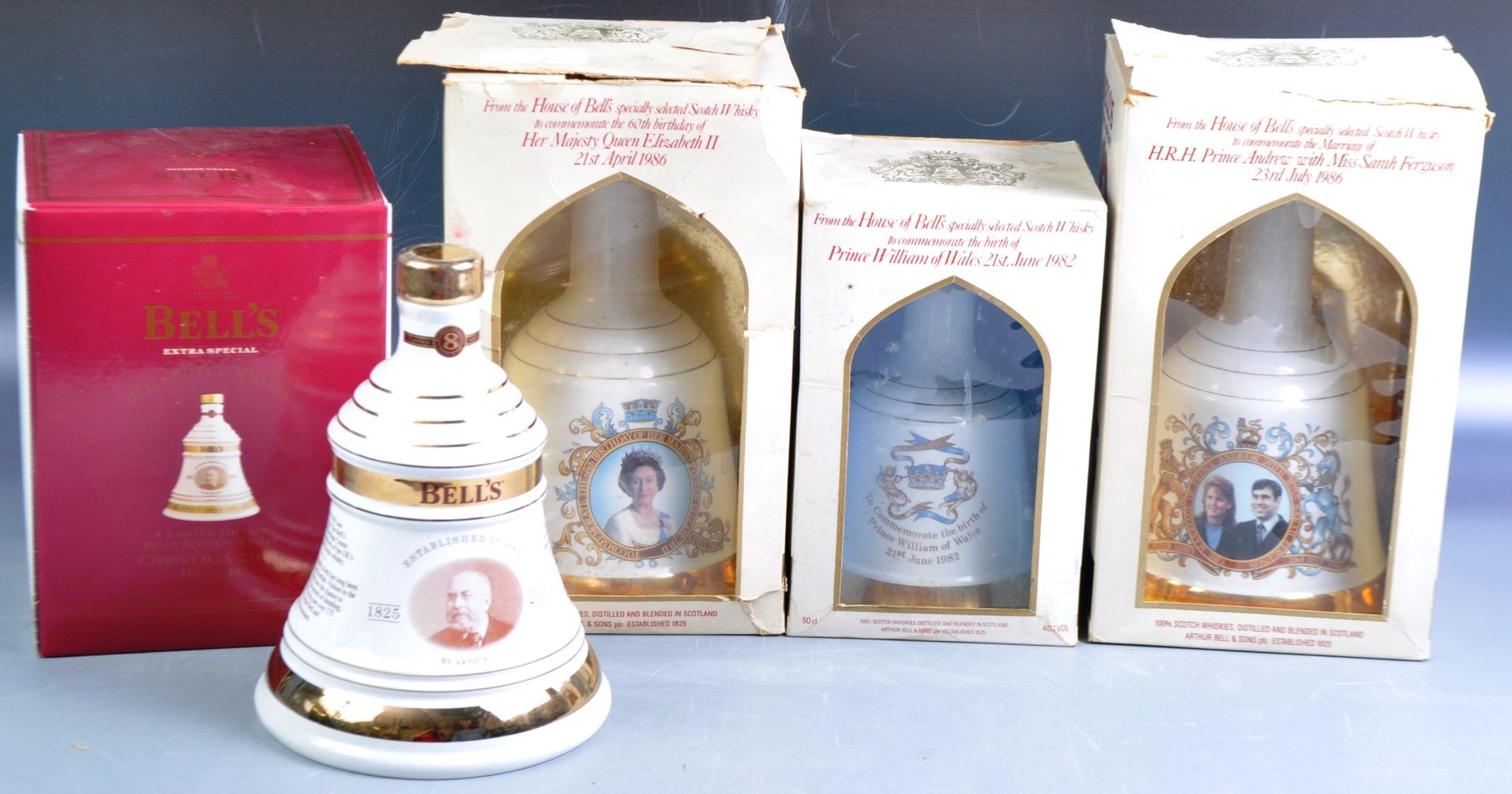 COLLECTION OF BELLS WHISKY COMMEMORATIVE DECANTERS