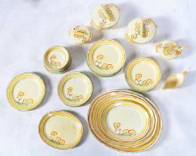 BRISTOL POUNTNEY & CO AMBERONE PATTERN DINNER SERVICE