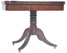 ANTIQUE 19TH CENTURY GEORGIAN REGENCY MAHOGANY TEA TABLE