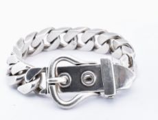 FRENCH SILVER BUCKLE BRACELET