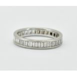 PLATINUM AND DIAMOND ETERNITY RING APPROX 1.3CT