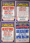 SIR ROBERT FOSSETT'S CIRCUS - 1970S - COLLECTION OF ORIGINAL POSTERS