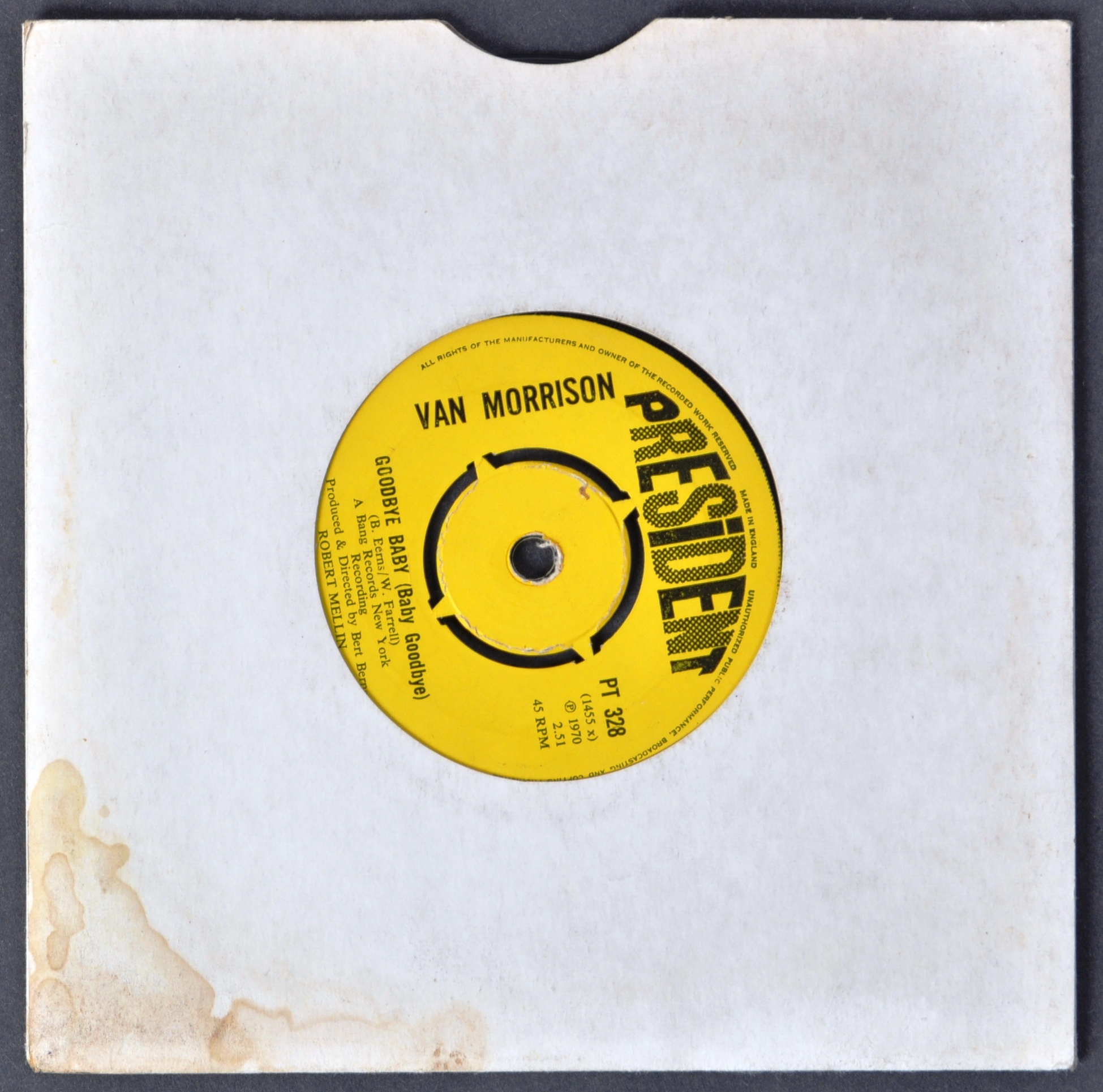 VAN MORRISON - BROWN EYED GIRL 45 7" SINGLE - Image 2 of 4