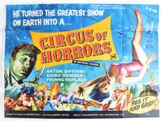 CIRCUS OF HORRORS (1960) - ORIGINAL BRITISH QUAD POSTER