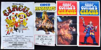 CIRCUS POSTERS - COLLECTION OF VINTAGE 1970S TO 1980S POSTER